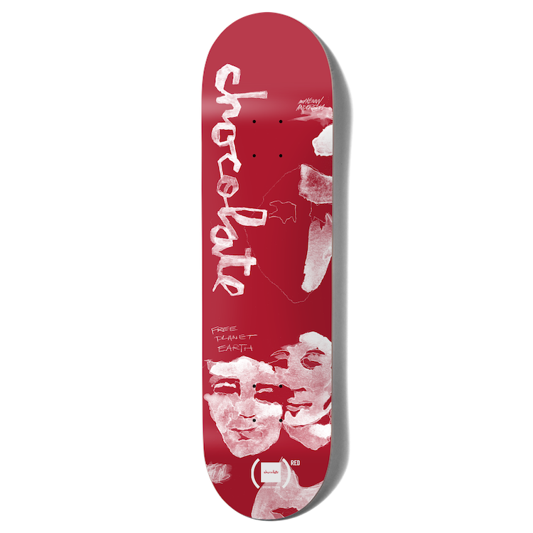 Chocolate Skateboards (RED) W41 V2 Kenny Anderson Skateboard Deck 8.25