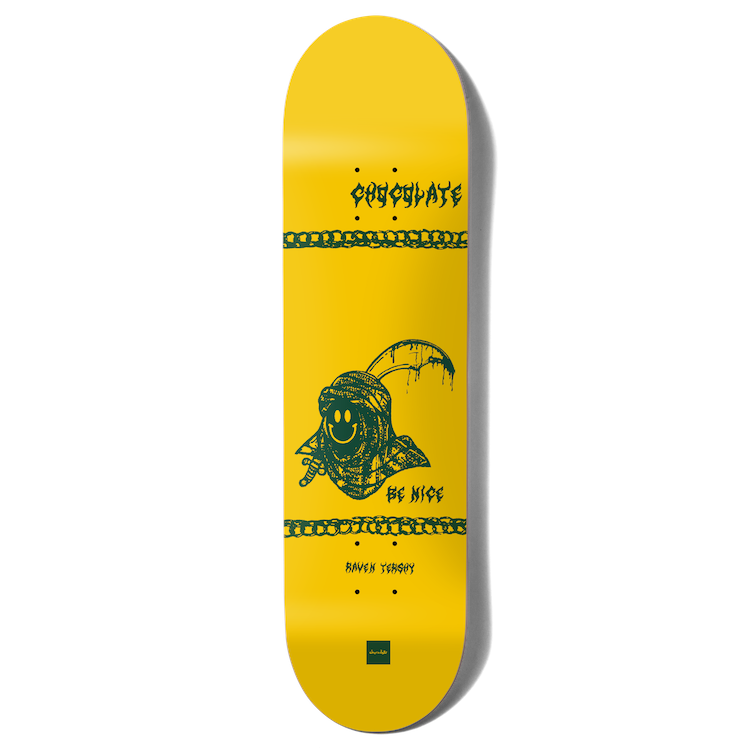 Chocolate Skateboards Be Nice One Off Raven Tershy Skateboard Deck 8.5