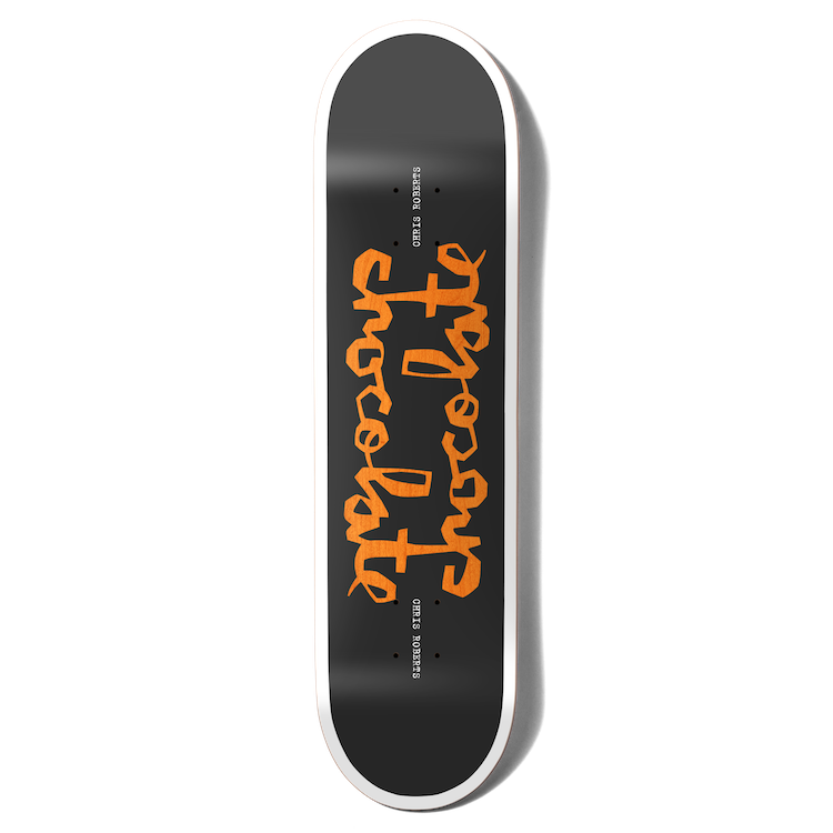 Chocolate Skateboards Twin Chunk Black Chris Roberts Skateboard Deck 8.25