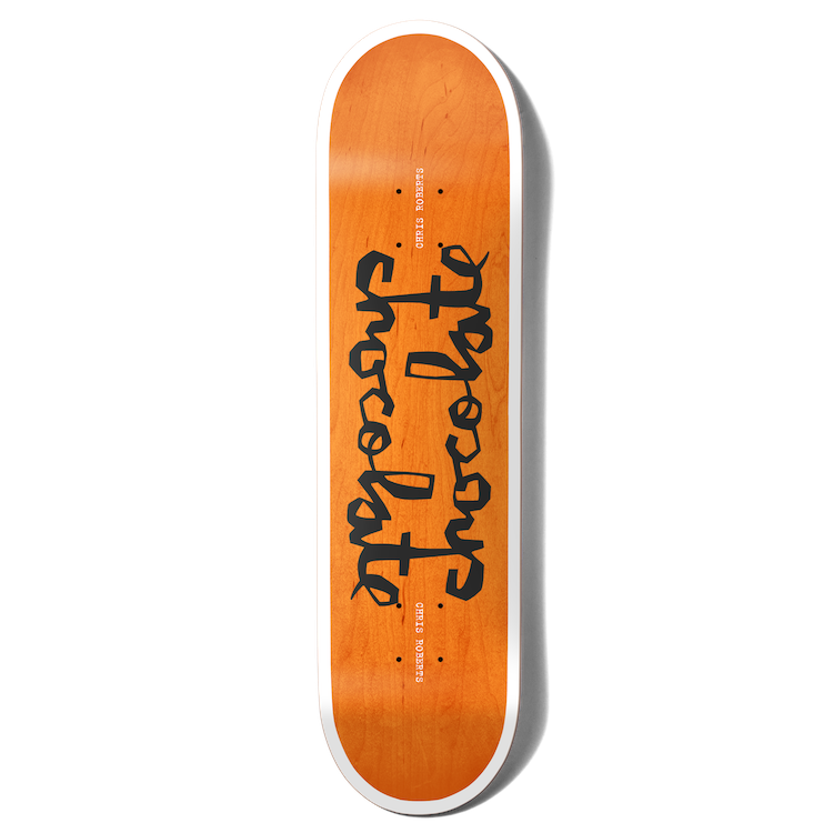 Chocolate Skateboards Twin Chunk Orange Chris Roberts Skateboard Deck 8.25