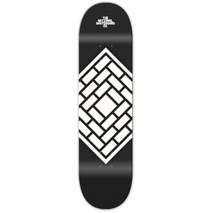 The National Skateboard Co. Classic Black Skateboard Deck 7.75"