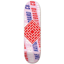 The National Skateboard Co. Logo Slant Pink Skateboard Deck 8.25"