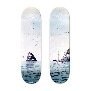 The National Skateboard Co. Black Rock Skateboard Deck 8"
