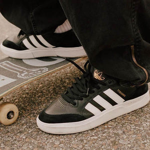 Adidas Skateboarding Tyshawn Low Core Black/Cloud White/Gold Metallic Shoes