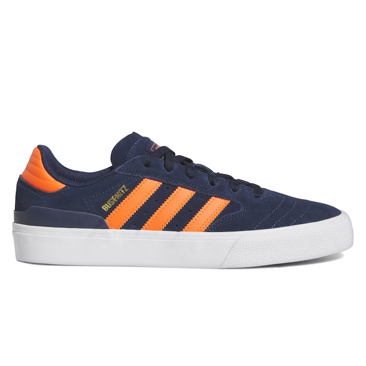 Adidas Skateboarding Busenitz Vulc II Collegiate Navy/Imperial Orange/Gold Metallic Shoes