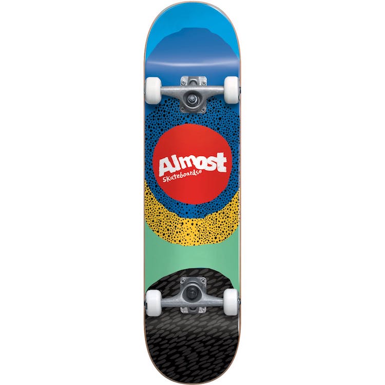 Almost Skateboards Radiate FP Blue Complete Skateboard 8.25