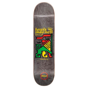 Almost Skateboards Lewis Marnell Rasta Lion Skateboard Deck 8"