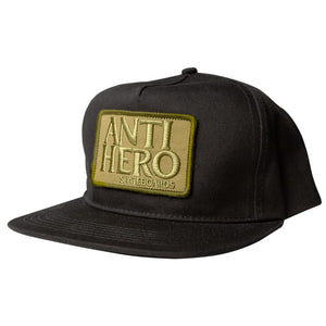Anti Hero Reserve Patch Black/Olive Snapback Cap