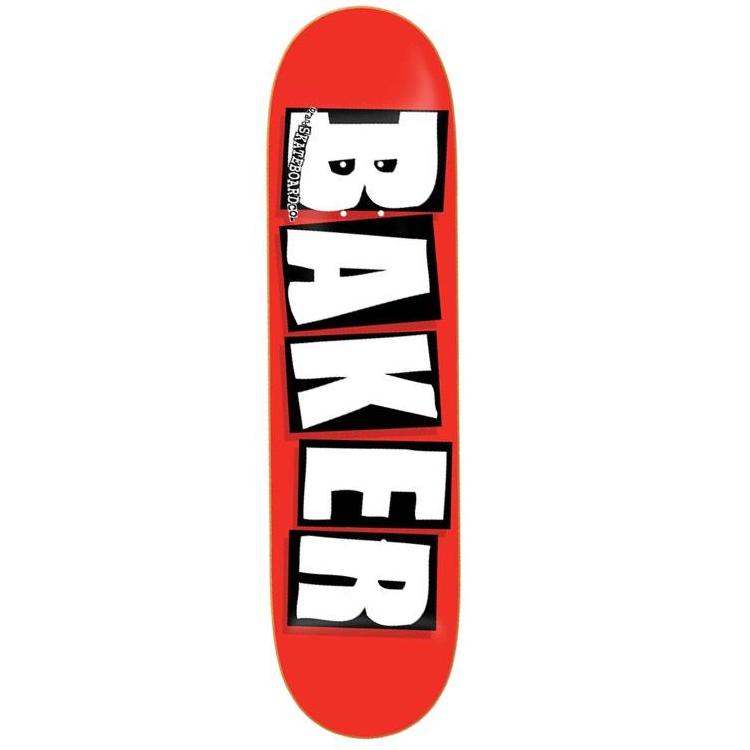 Baker Skateboards Brand Logo Red/White Skateboard Deck 8.25