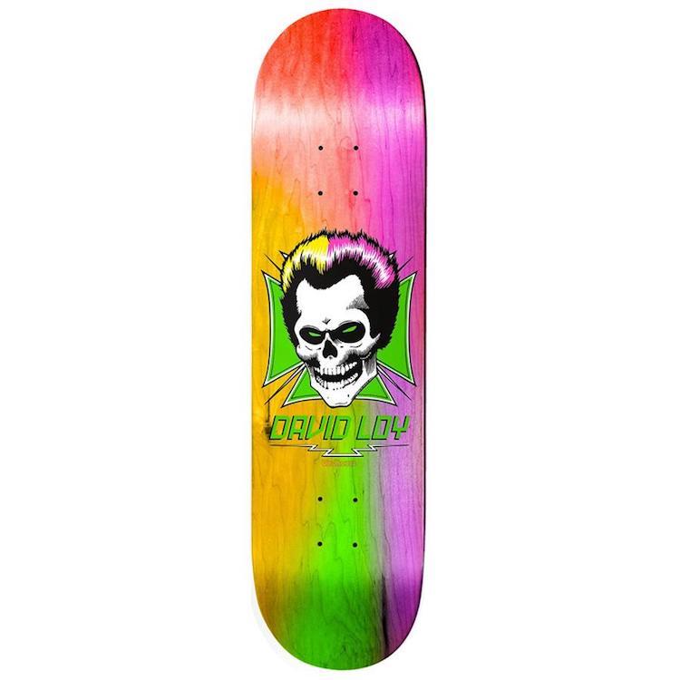 Birdhouse Skateboards David Loy Skull Rainbow Skateboard Deck 8.38