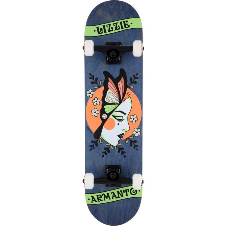 Birdhouse Skateboards Stage 3 Armanto Butterfly Blue Complete Skateboard 8.25