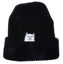 RIPNDIP Lord Nermal Ribbed Black Beanie