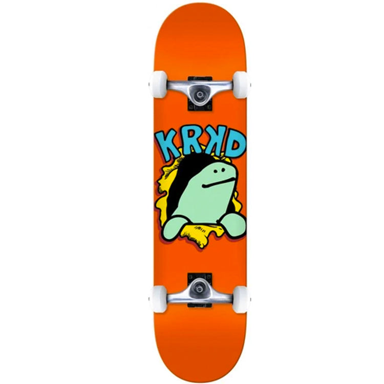 Krooked Skateboards Shmoo Face Orange Complete Skateboard 7.75