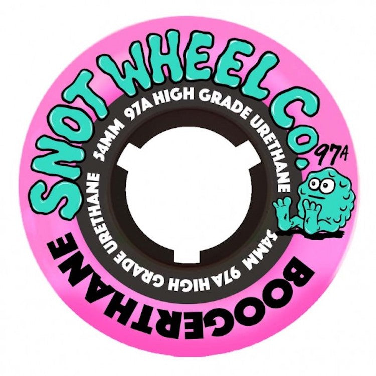 Snot Wheel Co Team Pink/Black Core Skateboard Wheels 97a 54mm