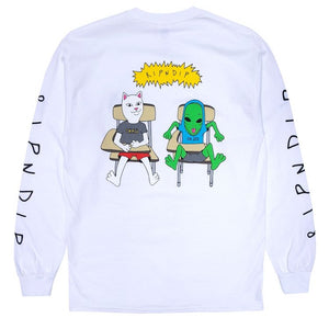 RIPNDIP Butts Up Longsleeve T-Shirt White