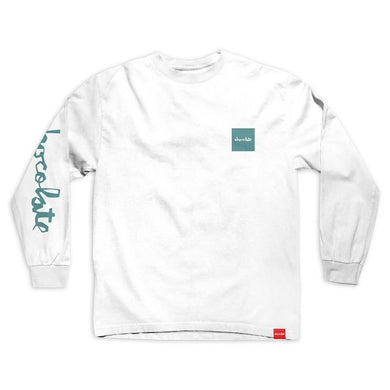 Chocolate Skateboards Chunk Mono L/S T-Shirt White