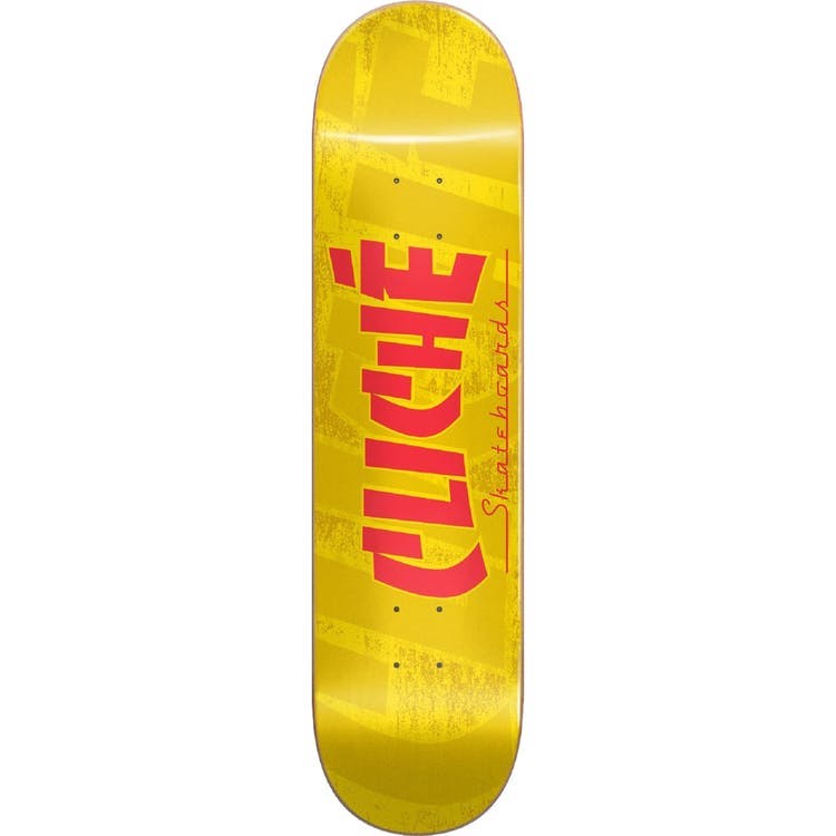 Cliche Banco Yellow Skateboard Deck 8.25