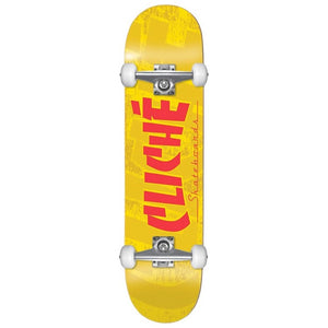 Cliche Banco Yellow Complete Skateboard 7.5"