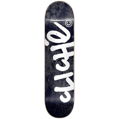 Cliche Handwritten Tie Dye Black Skateboard Deck 8