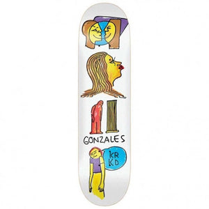 Krooked Skateboards Gonz Pillar Skateboard Deck 8.38"
