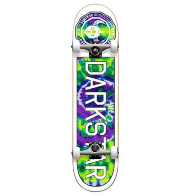 Darkstar Timeworks Green Tie Dye FP Premium Complete Skateboard 8.25