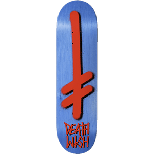 Deathwish Skateboards Gang logo Veneers Blue Skateboard Deck 8"