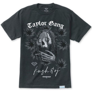 Diamond Supply Co. x Taylor Gang x Weedmaps Tgod Skull T-Shirt Black