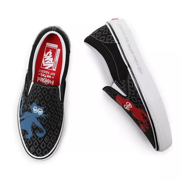 Vans Krooked By Natas For Ray Barbee Skate Slip On Shoes Flavour
