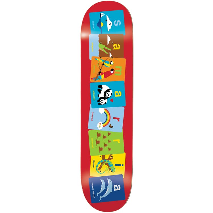 Enjoi Skateboards Samarria Flashcards R7 Skateboard Deck 8.5