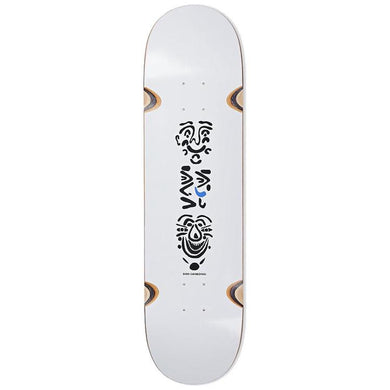 Polar Skate Co Shin Sanbongi Faces White Wheel Well Skateboard Deck 8.25
