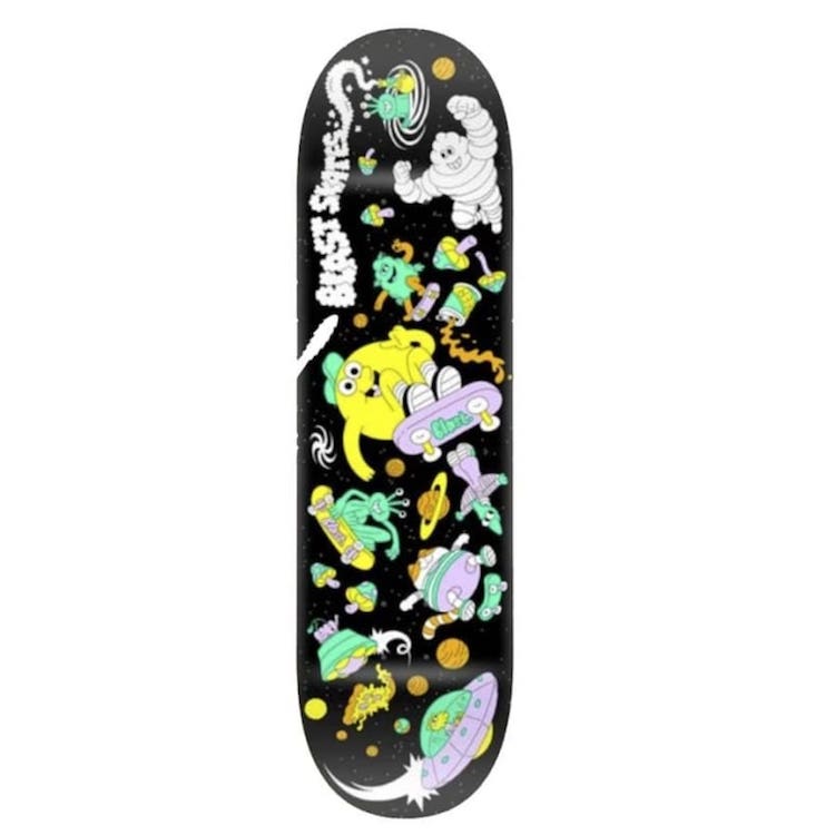 Blast Skates Space Junk Skateboard Deck 8.5