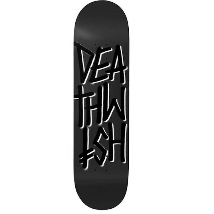 Deathwish Skateboards Deathstack Black/Black Skateboard Deck 8.475