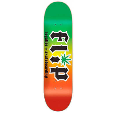 Flip Skateboards HKD Legalize Rasta Skateboard Deck 8.25