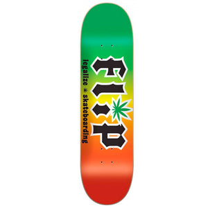 Flip Skateboards HKD Legalize Rasta Skateboard Deck 8.25"