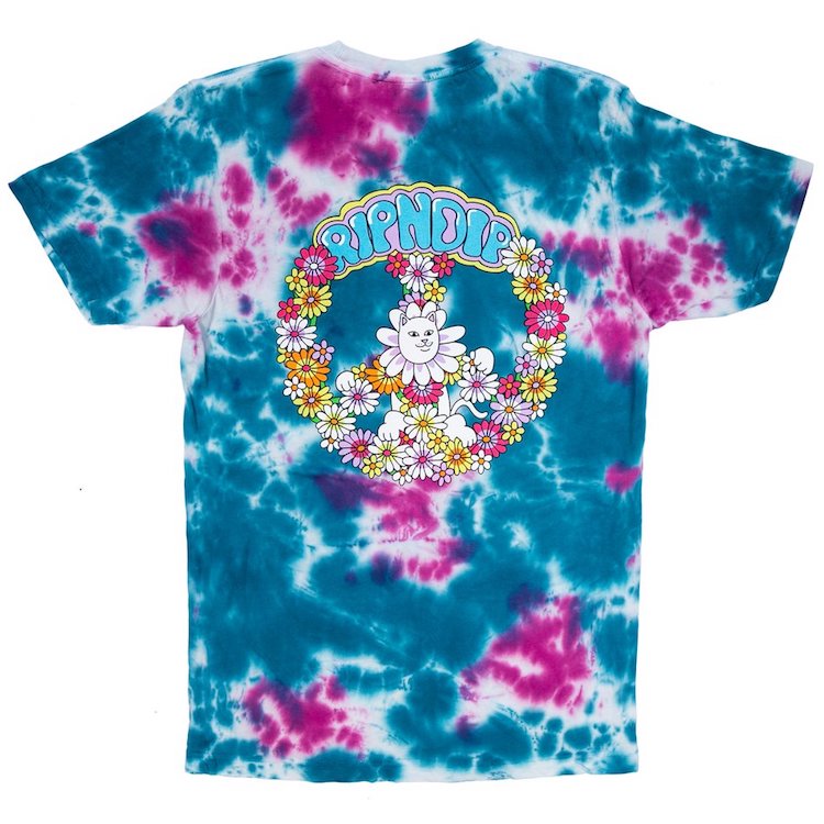 RIPNDIP Hippe Dippie Pink/Blue Dye T-Shirt