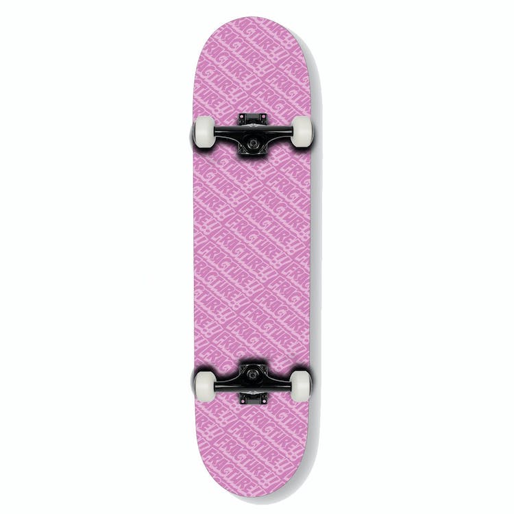 Fracture Skateboards All Over Comic Pink Complete Skateboard 7.75