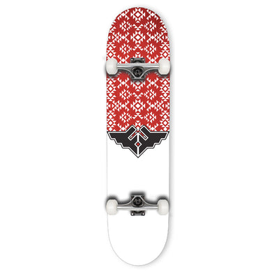 Fracture Skateboards Wings V3 Red Complete Skateboard 7.75