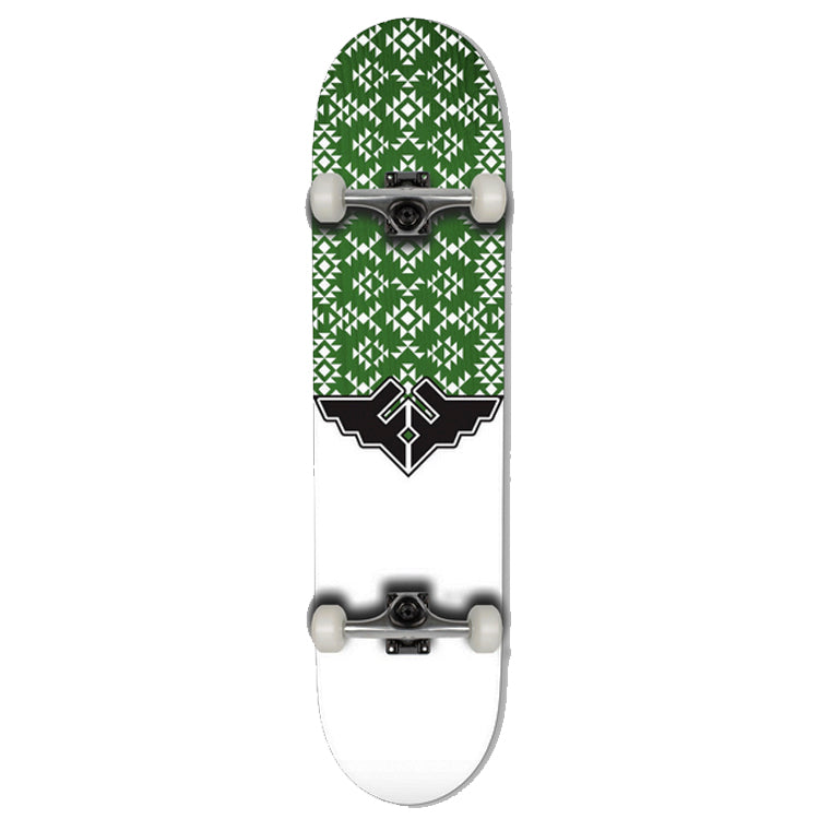 Fracture Skateboards Wings V3 Green Complete Skateboard 7.75