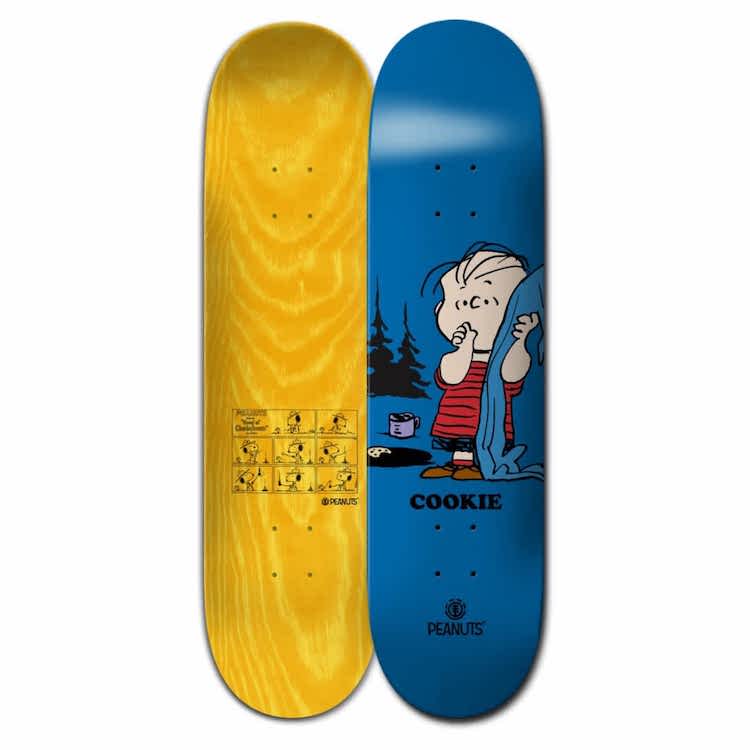 Element x Peanuts Linus x Cookie Skateboard Deck 8.37