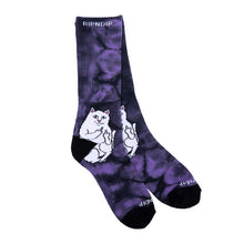 RIPNDIP Lord Nermal Lavender Tie Dye Crew Socks