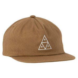 HUF Unstructured Triple Triangle Snapback Cap Toffee