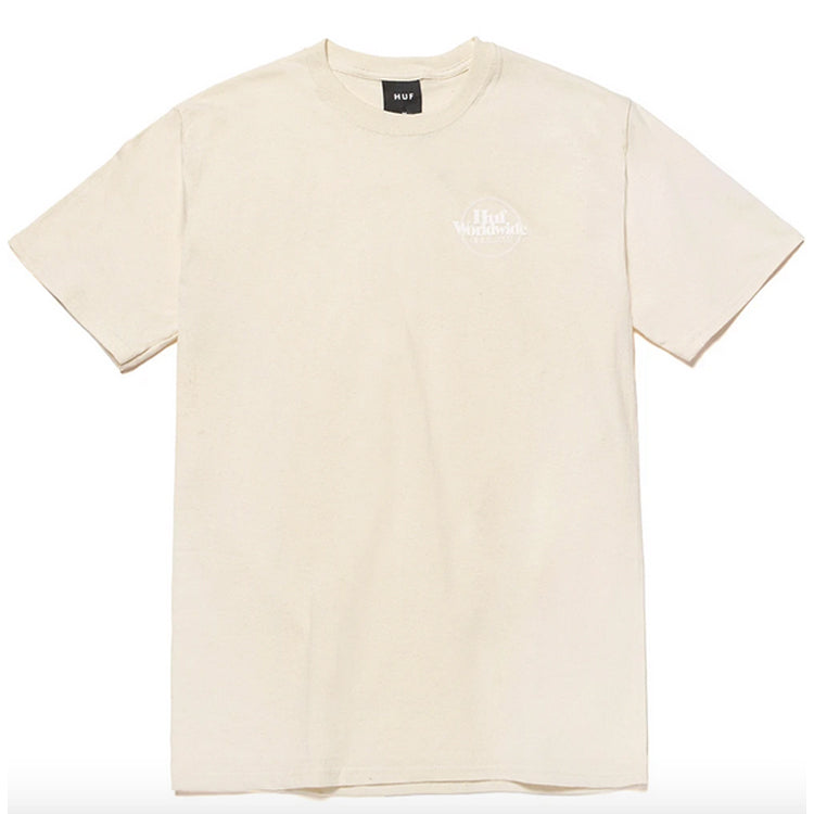 HUF Issues Logo Puff T-Shirt Unbleached