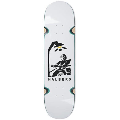 Polar Skate Co Hjalte Halberg Insomnia White Wheel Well Skateboard Deck 8.5