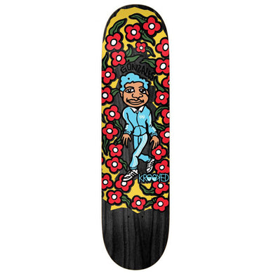Krooked Skateboards Gonz Sweatpants (Green Woodstain) Skateboard Deck 8.5