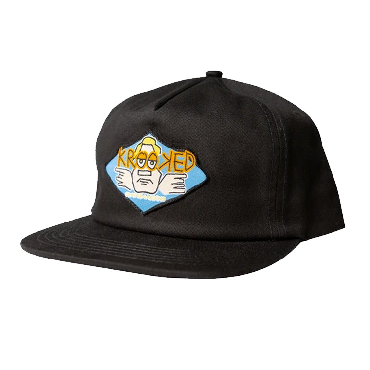 Krooked Skateboards Arketype Black Snapback Cap
