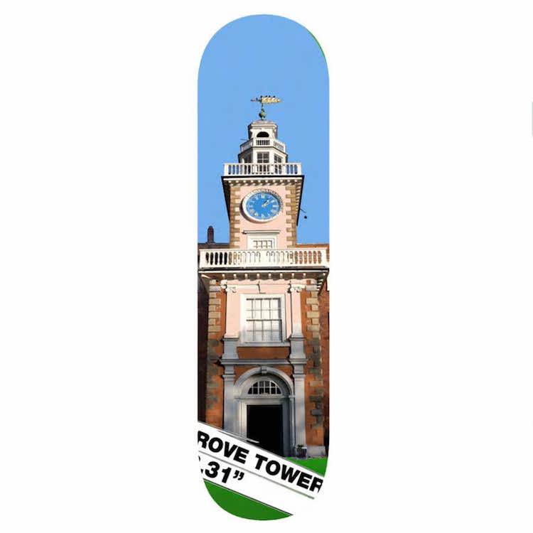 Lovenskate Bruce Castle Tower Skateboard Deck 8.3
