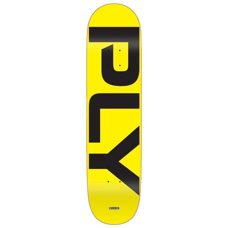 Quasi Ply Yellow Skateboard Deck 8.375