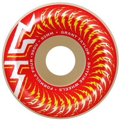 Spitfire Wheels Formula Four Grant Taylor OG Classics Skateboard Wheels 99a 53mm