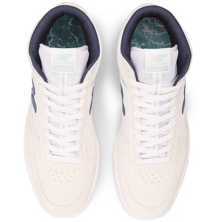 New Balance Numeric Tom Knox 440 High White/Navy Shoes – Flavour
