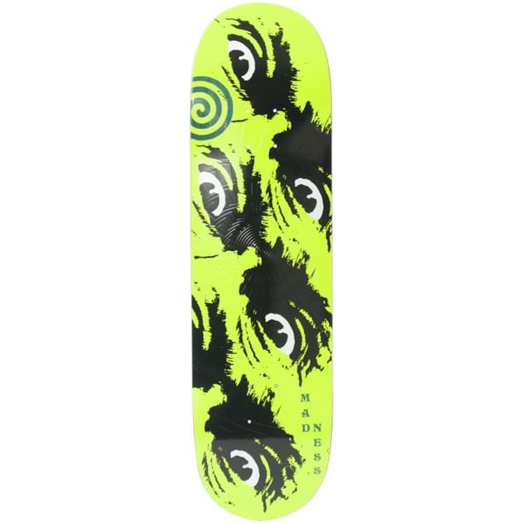 Madness Skateboards Side Eye Neon Yellow R7 Skateboard Deck 8.5